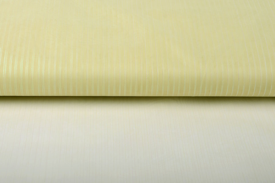 Organza Printed Stripes Light Gold