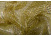 Organza Bedruckt Glitzer Streifen Multi