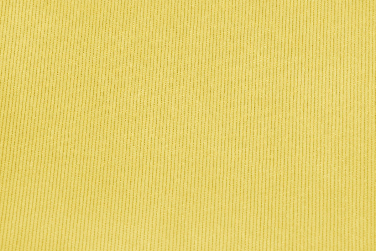 Rib Fabric 16 W Corduroy Yellow