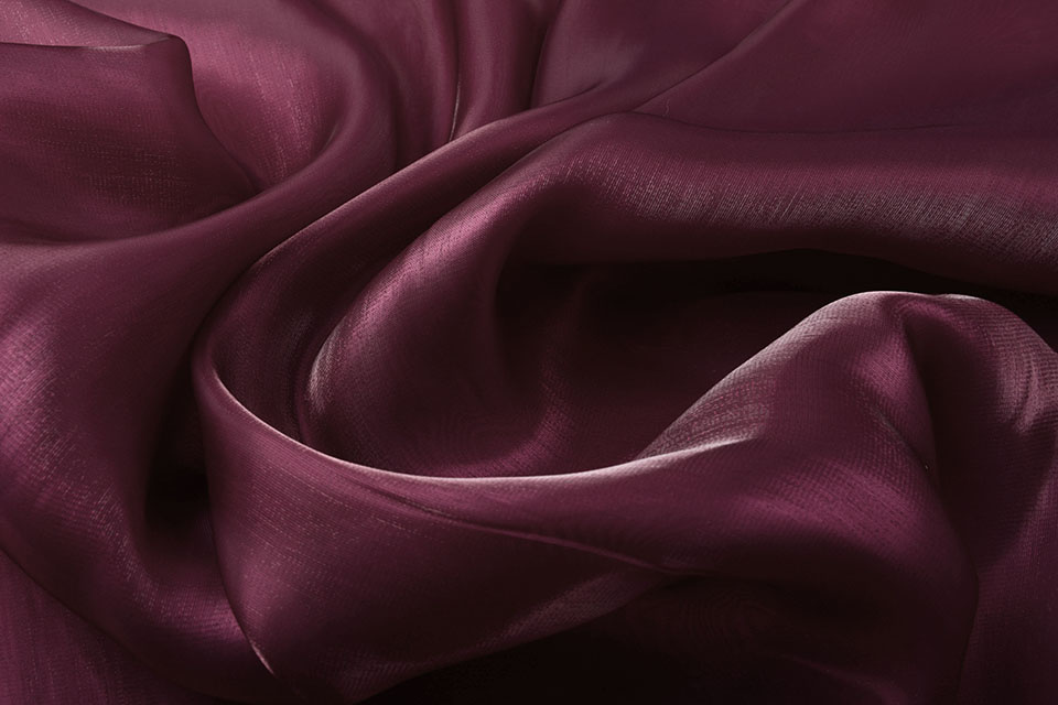 Korean Silk Dark Bordeaux - YES Fabrics