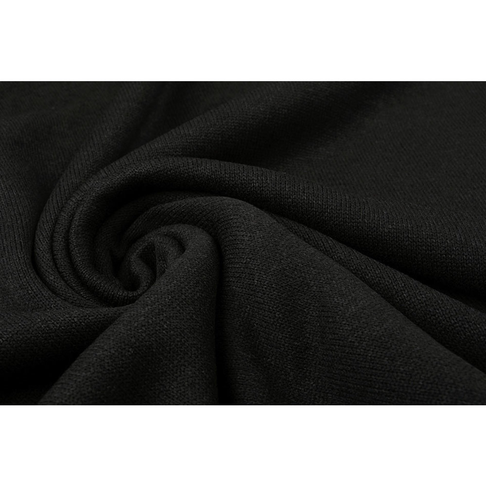 Knitted Fleece Uni Dark Grey - YES Fabrics