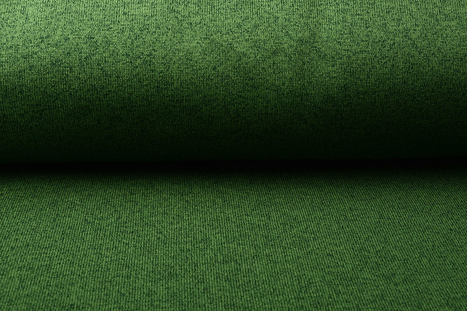Knitted Fleece 2-Tone Moss Green