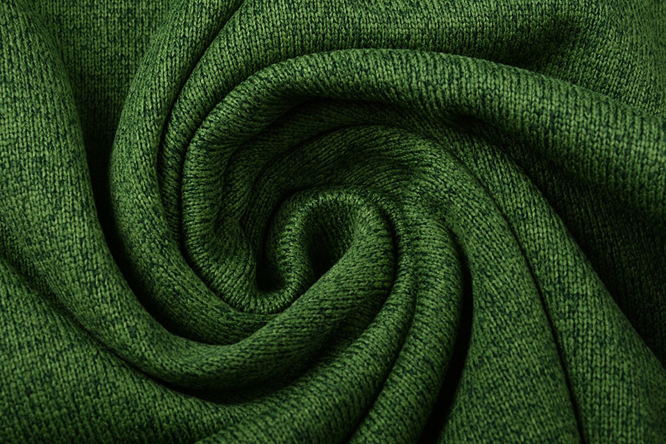 Knitted Fleece 2-Tone Moss Green