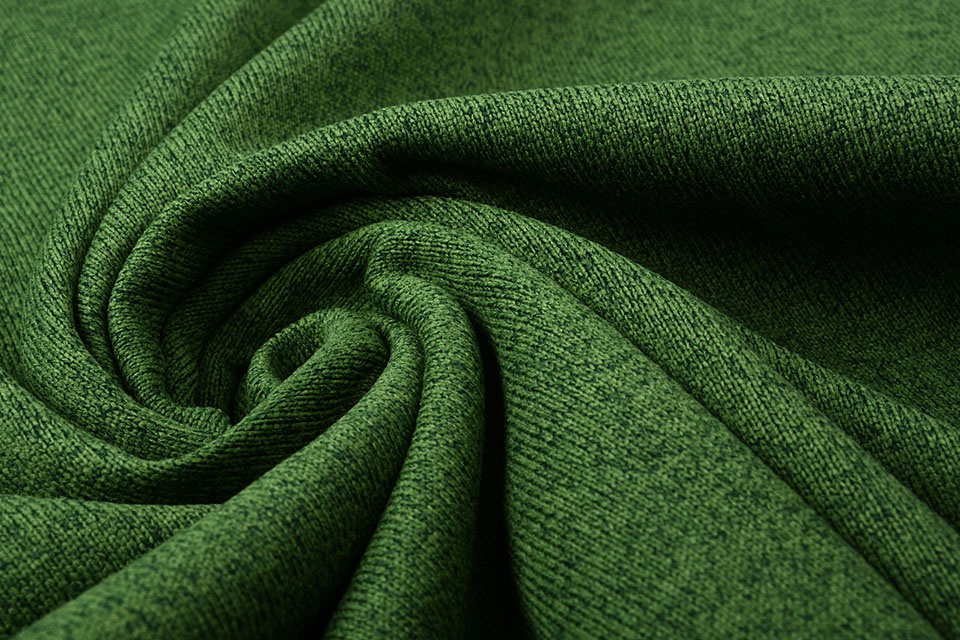 Knitted Fleece 2-Tone Moss Green
