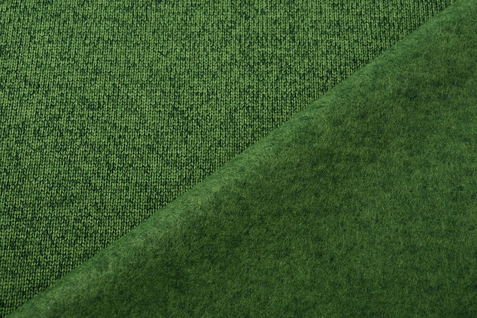 Knitted Fleece 2-Tone Moss Green