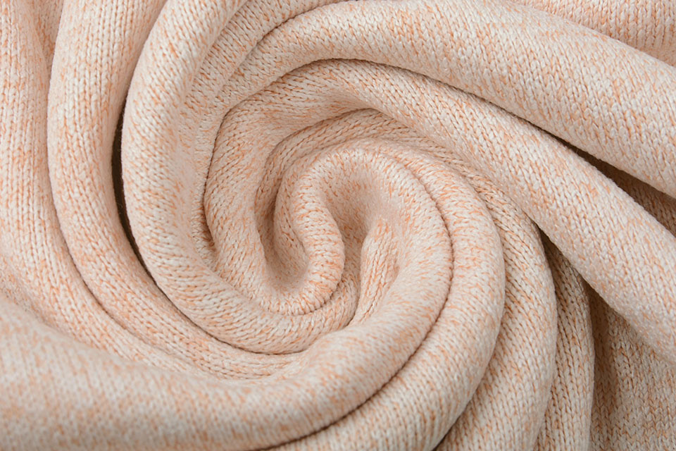Strickfleece 3-Tone Pfirsich