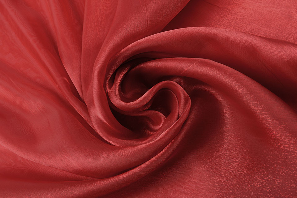 Wine Red Charmeuse Fabric Pure Silk for Fashion 