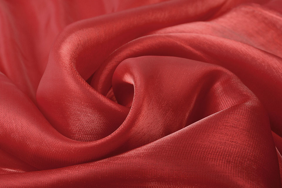 Silky Red Lining Fabric, Light Weight Apparel