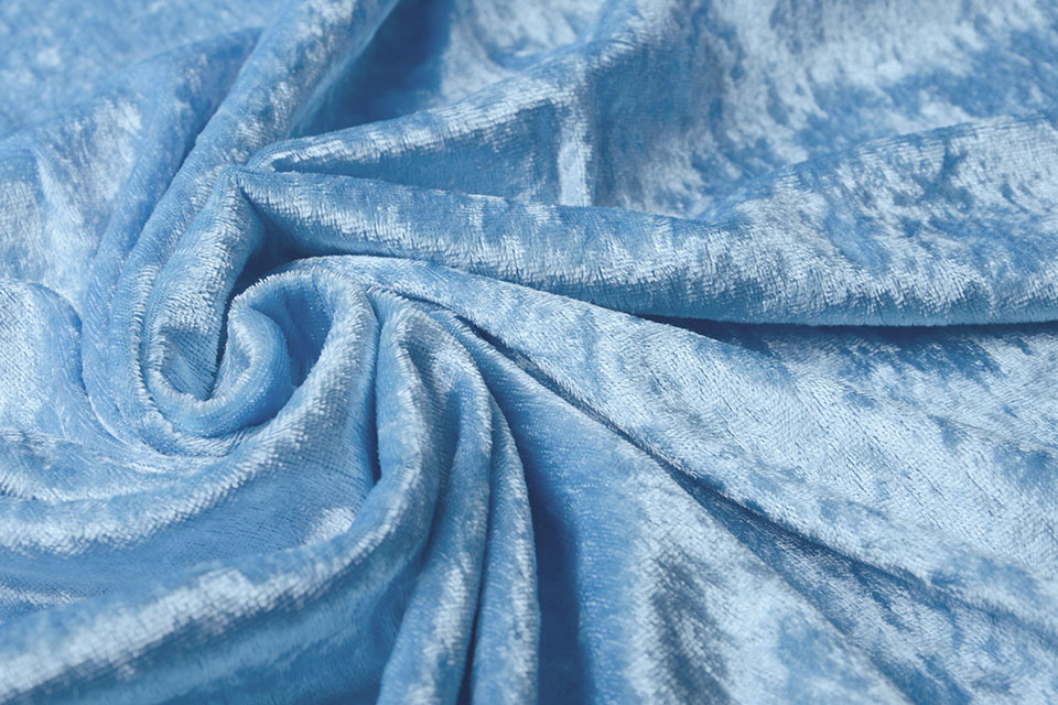 Velours de Panne Licht Aqua