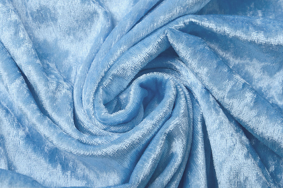Velours de Panne Licht Aqua