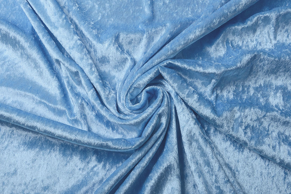 Velours de Panne Licht Aqua