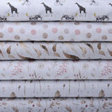 100% Digital Cotton Autumn Leaf