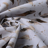 100% Digital Cotton Autumn Leaf