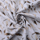 100% Digital Cotton Autumn Leaf