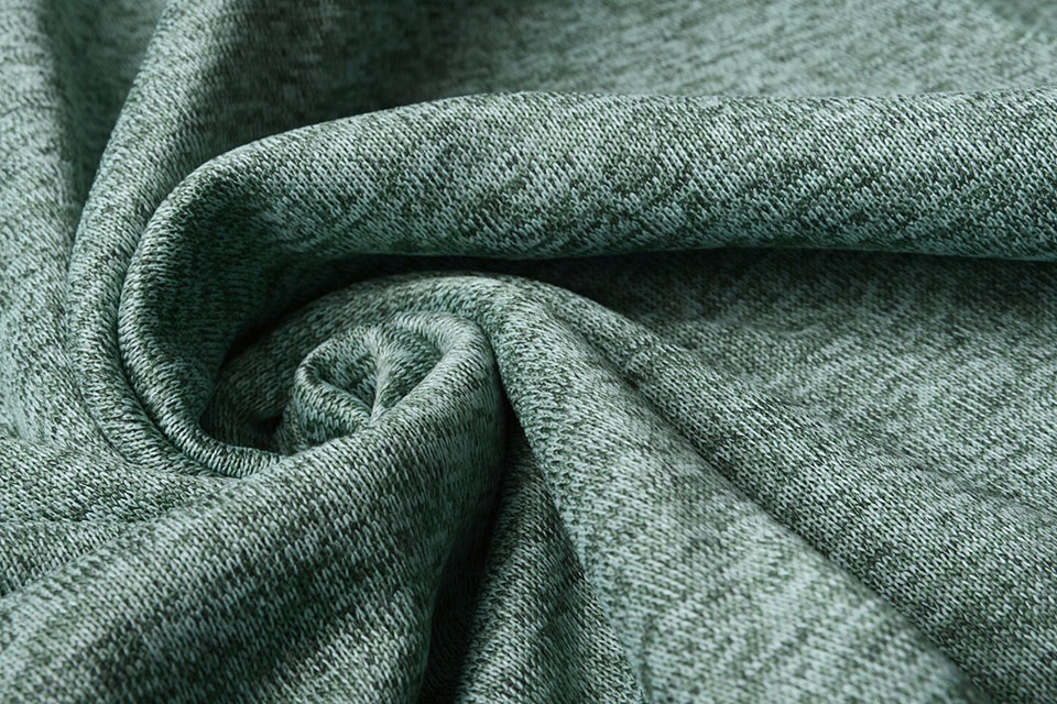 Strickfleece 3-Tone Altgrün
