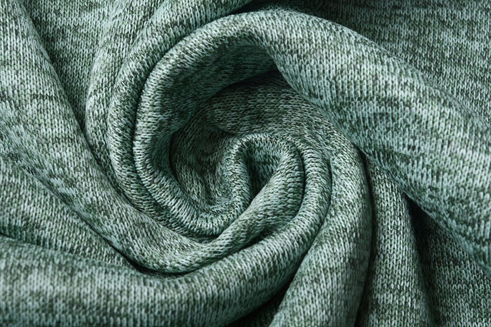 Strickfleece 3-Tone Altgrün