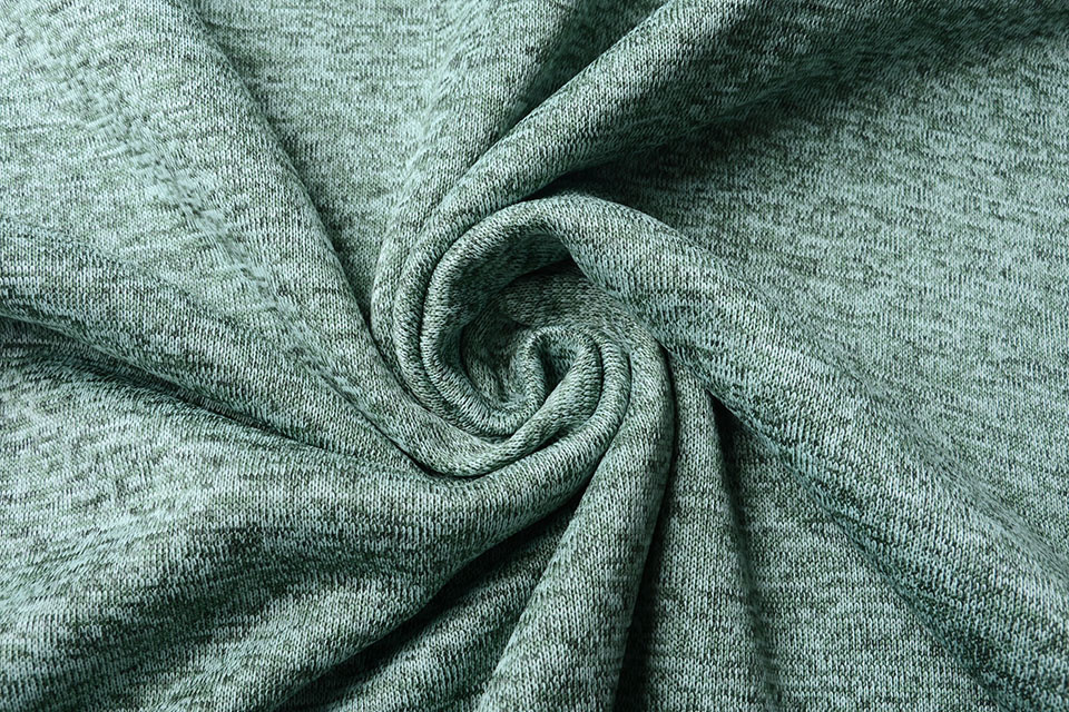 Strickfleece 3-Tone Altgrün