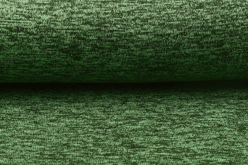 Gebreide Fleece 3-Tone Grasgroen