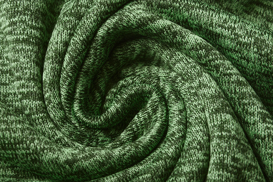 Gebreide Fleece 3-Tone Grasgroen