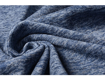 Strickfleece 3-Tone Babyblau