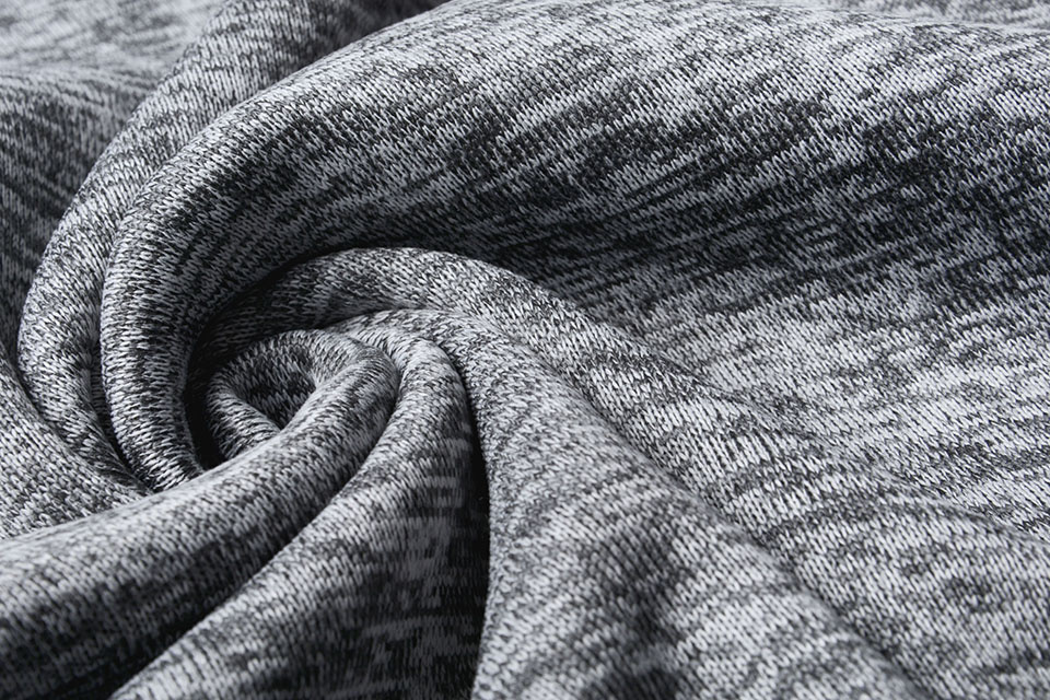 Knitted Fleece 3-Tone Light Grey