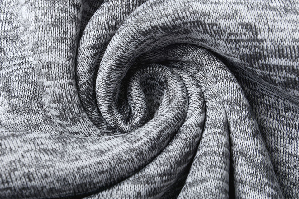 Knitted Fleece 3-Tone Light Grey