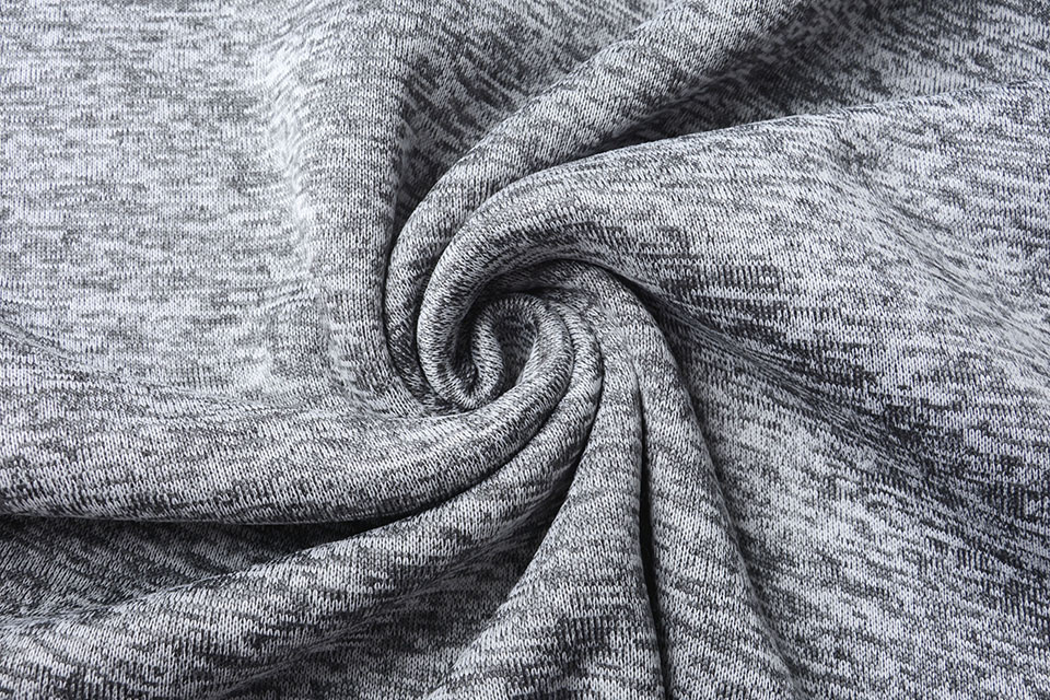 Knitted Fleece 2-Tone Grey - YES Fabrics