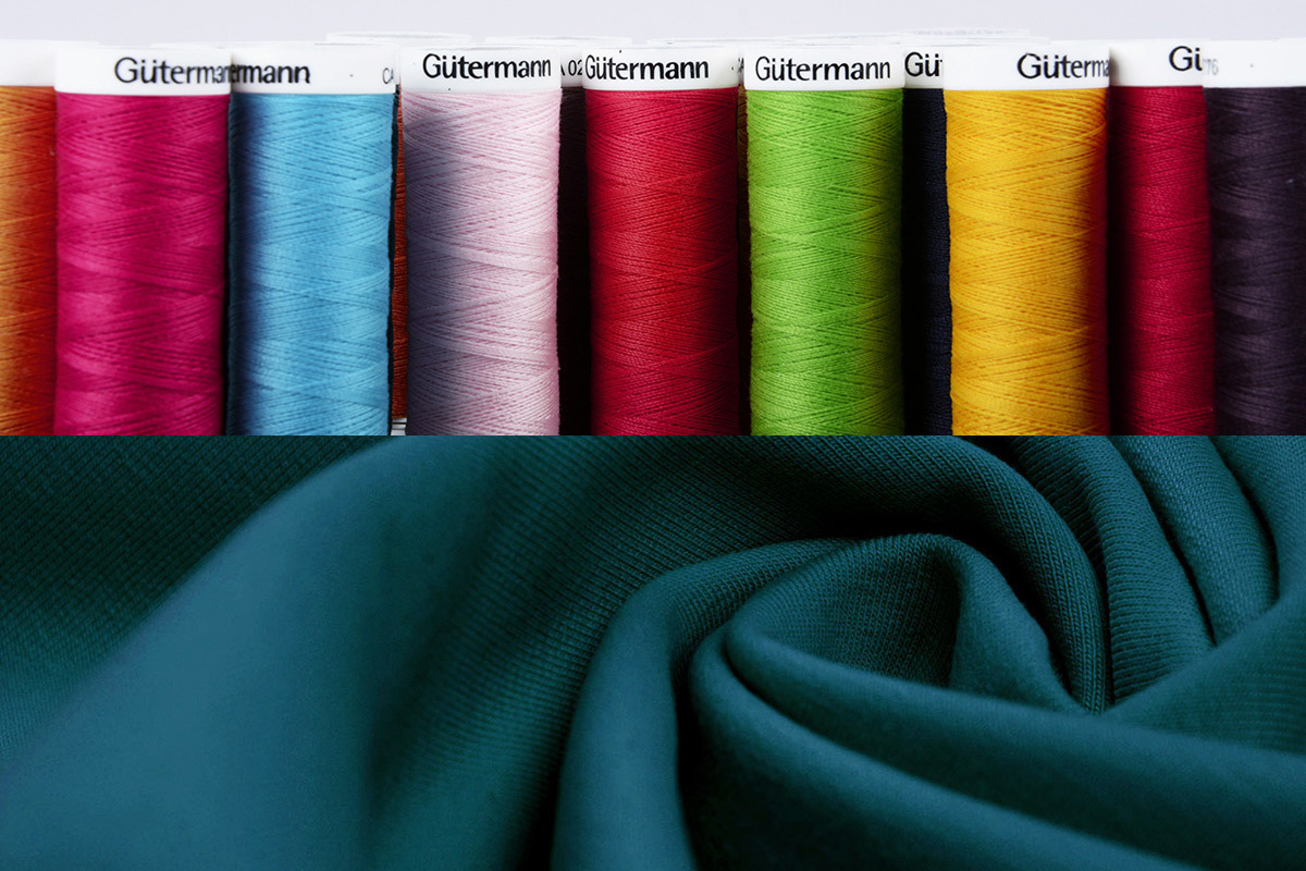 Passendes Gütermann Garn bei French Terry