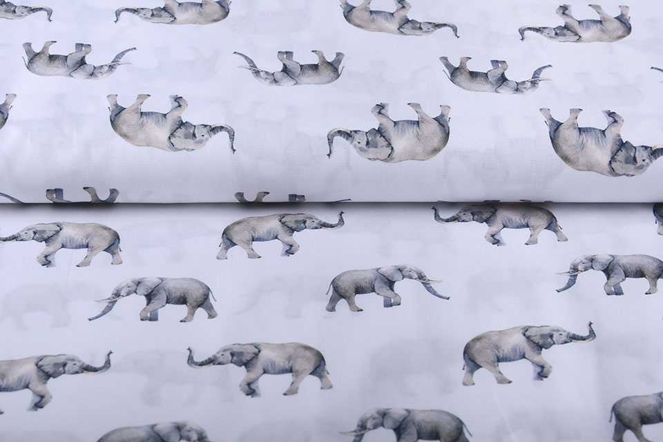 100% Digital Cotton Elephant