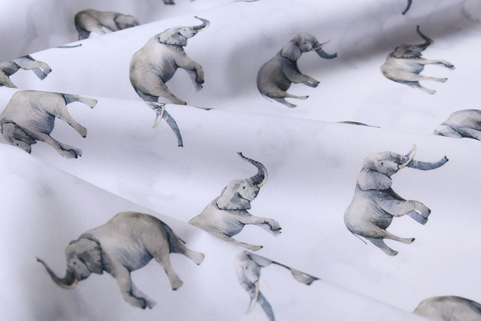 100% Digital Cotton Elephant