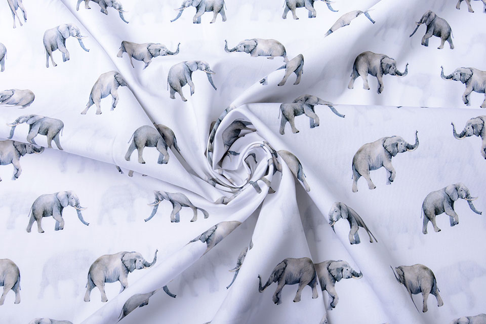 100% Digital Cotton Elephant