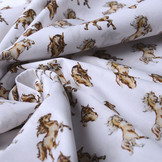 100% Digital Cotton Horses
