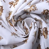 100% Digitaal Katoen Paarden