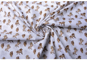 100% Digital Baumwolle Pferde