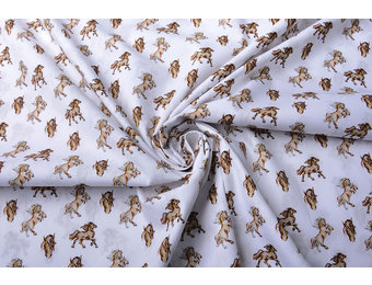 100% Digital Baumwolle Pferde