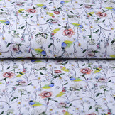 100% Digitaal Katoen Vogel Vink met Rozen