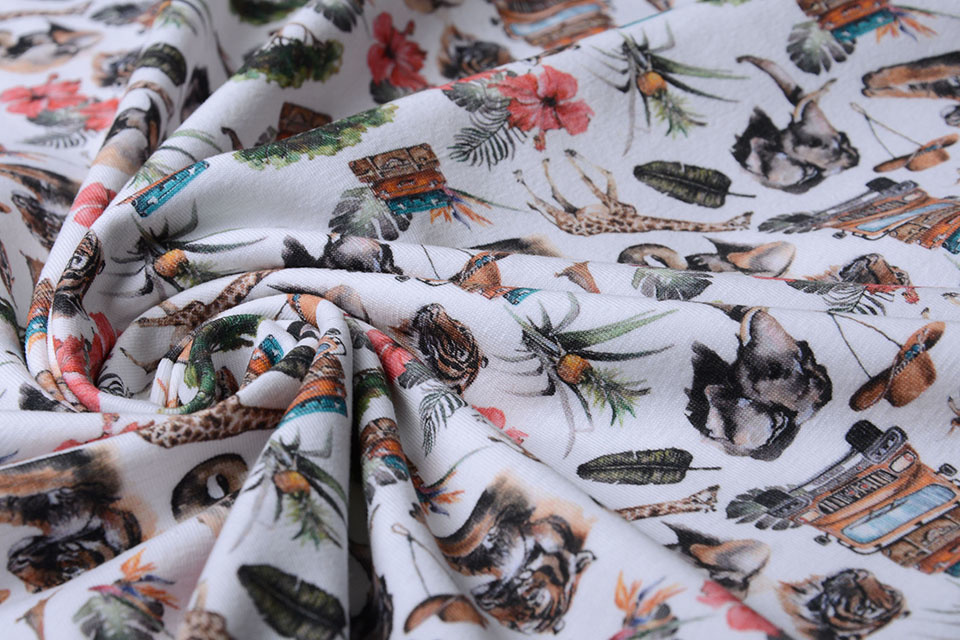 Cotton Jersey Jungle Safari