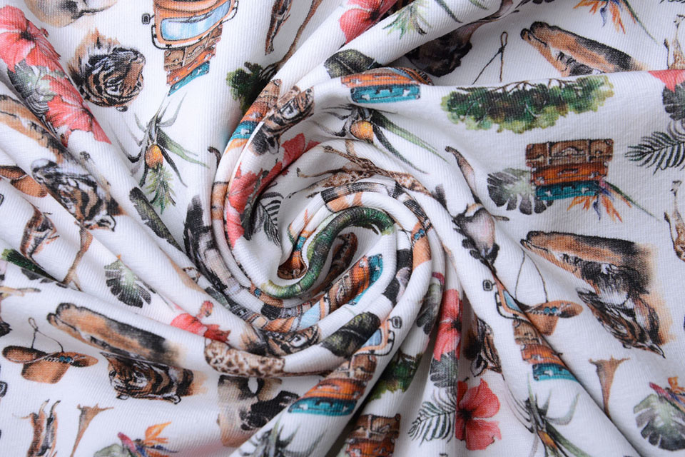 Cotton Jersey Jungle Safari