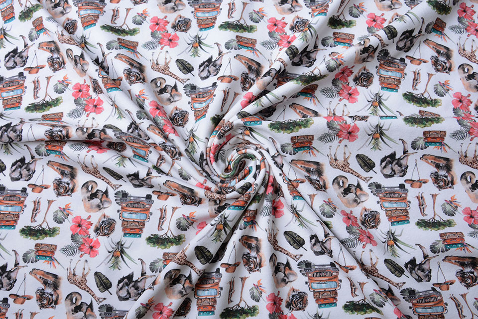 Cotton Jersey Jungle Safari