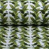 Baumwolljersey Blätter mit Schmetterlingen