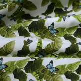 Cotton Jersey Bladeren met Vlinders