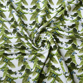 Cotton Jersey Bladeren met Vlinders