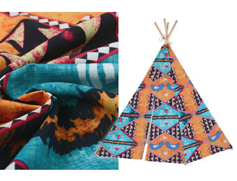 Batik Motiv Aqua Orange