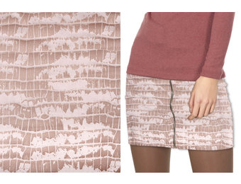 Alcantara, Suede, Suedine with Lacquer Crocodile Powder Pink