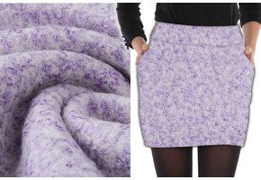 Knitted Woolen Fabric Lanoso Lilac