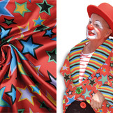 Poly Satin Clown Star