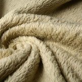 Baumwolle Teddystoff Sand