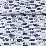 100% Digital Cotton Truck Blue