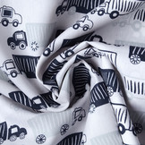 100% Digital Cotton Truck Blue