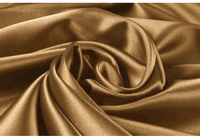 Stretch Satin Hell Mokkabraun